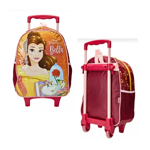 Mala Escolar Infantil Com Rodas Bella X Tamanho 14 Xeryus