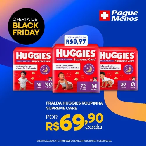 Mundo Infantil com Ofertas de Black Friday na Pague Menos! 💙💜