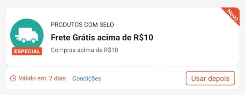 🛑🎁🚚 NOVO CUPOM DE FRETE GRÁTIS EXTRA