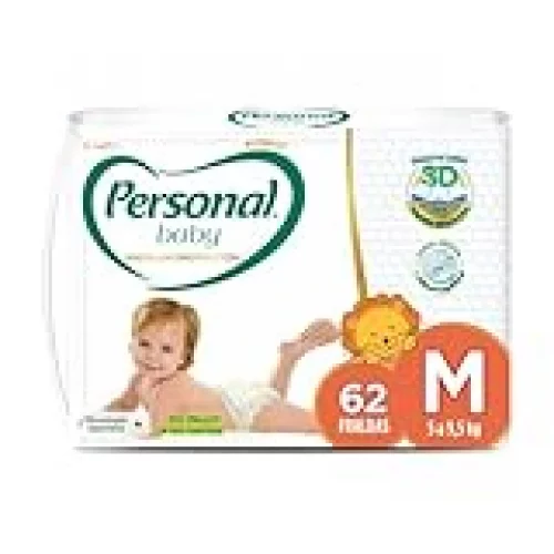 Personal Fralda Baby Premium Protection M, 62 Unidades