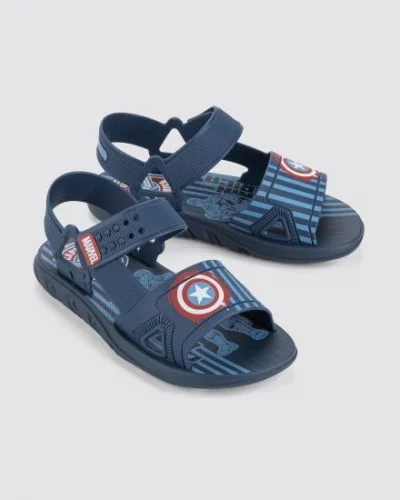 Sandália Infantil Grendene Kids Marvel Web Menino-Azul