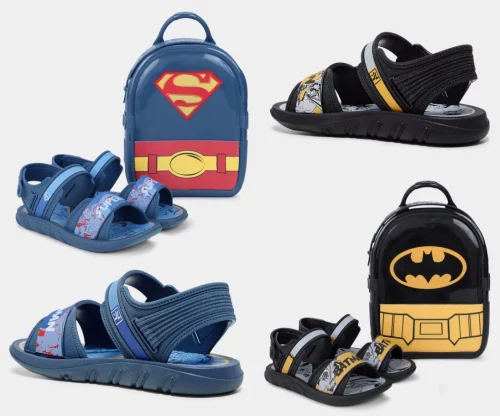 Sandália + Mochila Grendene Kids Liga Da Justiça Hero (28 ao 34)