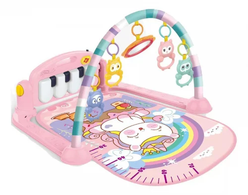 Tapete Ginásio De Atividade Bebês Piano Musical, Rosa