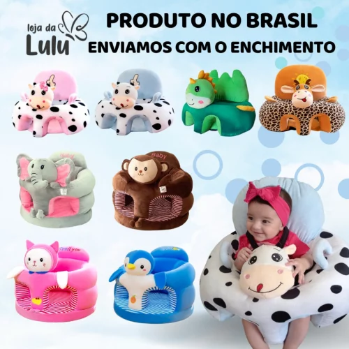 Assento Infantil de Apoio para Bebê manter a Postura Com Enchimento Almofada Senta Bebê