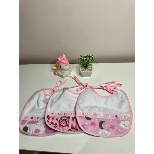Babador Bebe - kit com 3 unidades