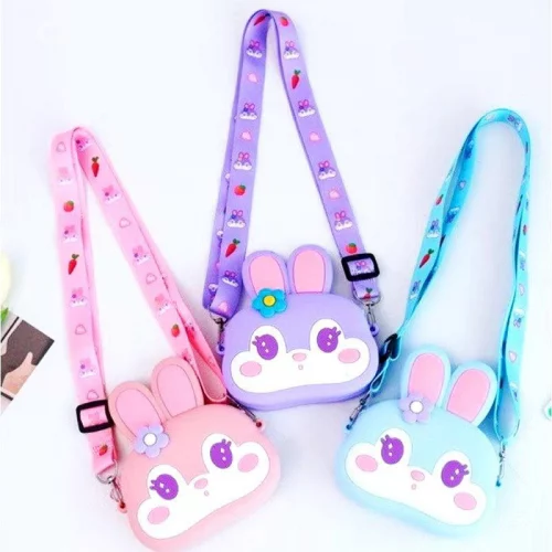 Bolsa De Silicone Infantil Criança Coelho