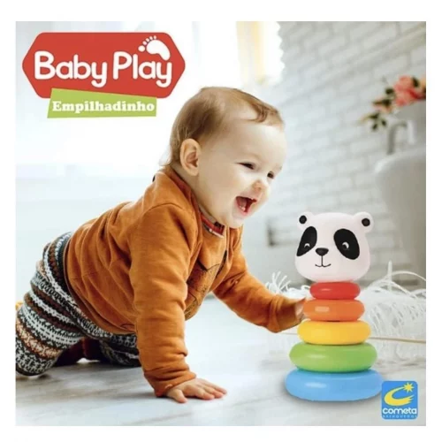 Brinquedos Cometa Cometa Brinquedos Brinquedo Educativo Baby Play Empilhadinho Ursinho Educativo Mul
