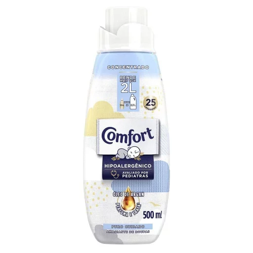 Comfort Amaciante Concentrado Puro Cuidado 500 Ml