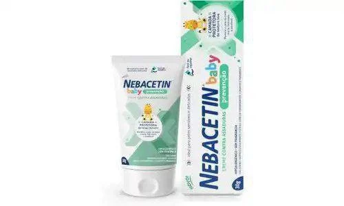 Creme Contra Assaduras Nebacetin Baby Prevenção - Pele Macia Hidratada e Saudável  Para Peles Sensíveis e Delicadas  Creme de Assadura Bebê - 30g