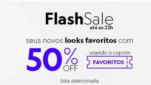 FLASH SALE ATÉ AS 22h