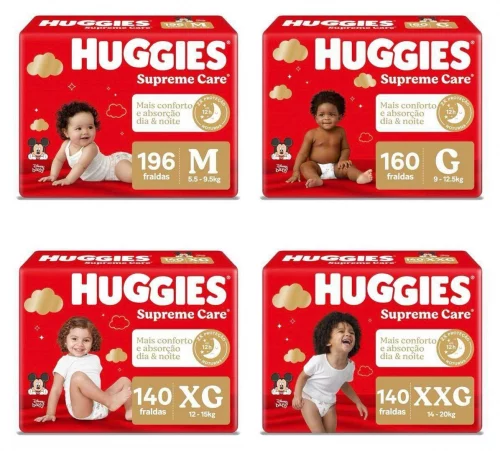 Fralda Huggies Supreme Care