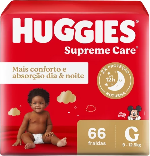 Fralda Huggies Supreme Care Fita G 60 Unidades