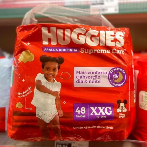 Fralda Huggies Supreme Care Roupinha XXG 48 Unidades
