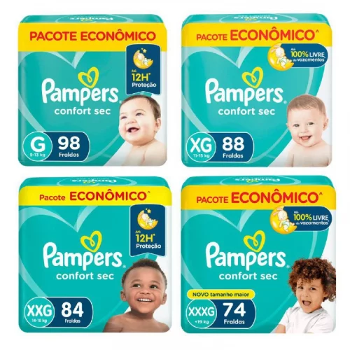 Fralda Pampers Confort Sec
