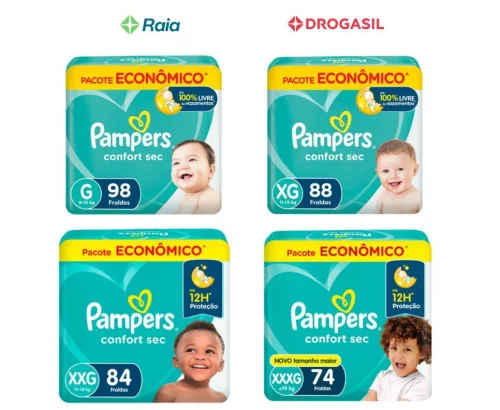 Fralda Pampers Confort Sec