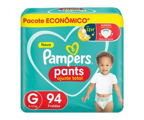 Fralda Pampers Pants Ajuste Total G 94 Unidades