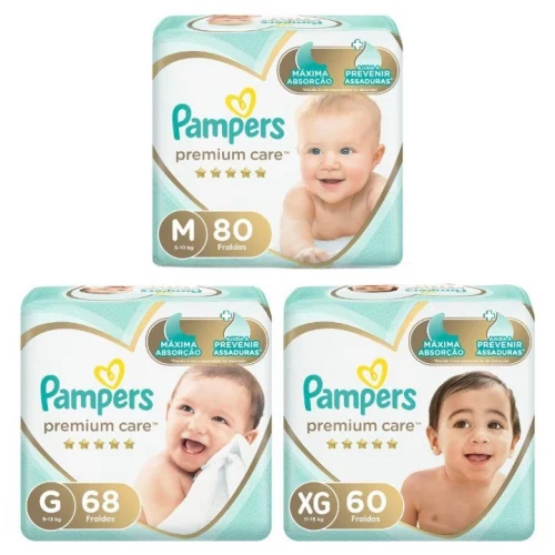 Fralda Pampers Premium Care
