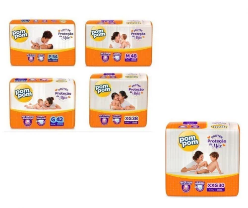 Fralda Pom Pom Derma Protek P ao XXG