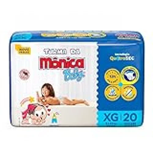 Fralda Turma da Mônica Baby Jumbo XG 20 Unidades