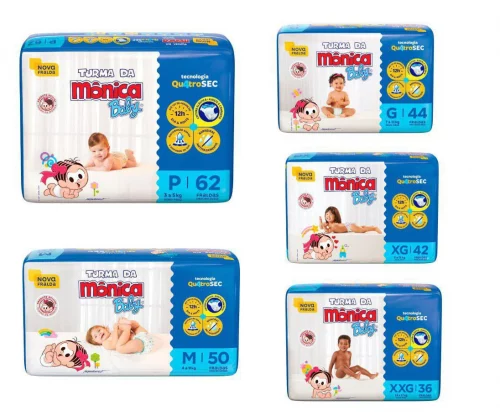 Fralda Turma da Mônica Baby