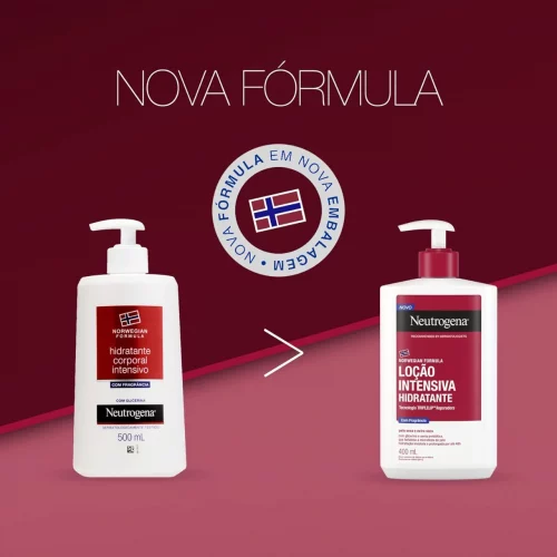 🔴 Hidratante Corporal Neutrogena Norwegian Formula Intensivo com Fragrância 400ml