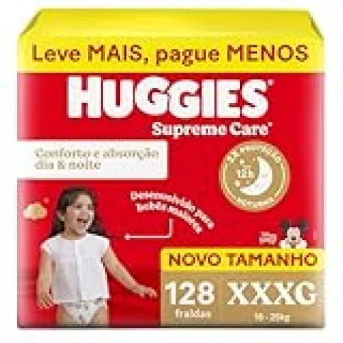 Huggies Fralda Supreme Care XXXG 128 Un
