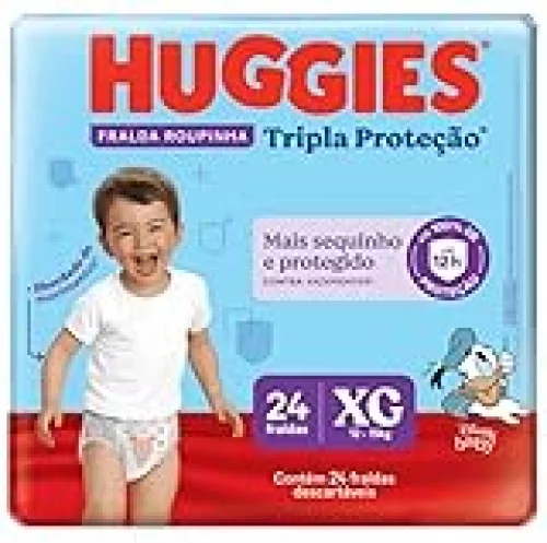 HUGGIES Fralda Tripla Prot. Roup. Xg - 24Und