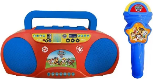 Karaokê Temático, Infantil, Patrulha Canina, Boombox Com Microfone