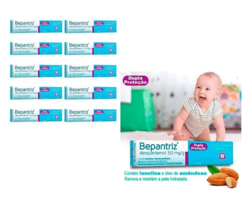 Kit 10 Pomada Dermatológica Dexpantenol  Bepantriz com 30g Cada