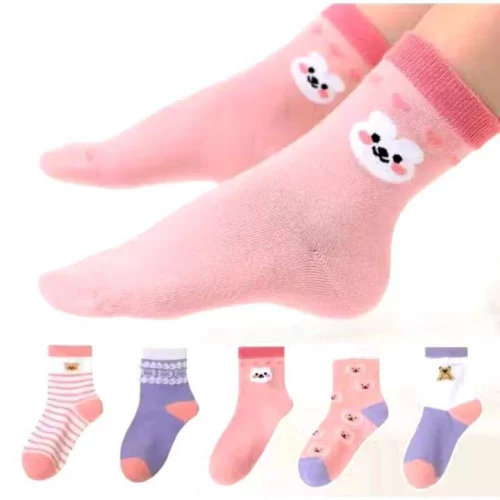 Kit 12 Pares De Meias Infantil Feminina