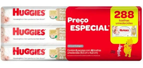 Kit Lenços Umedecidos Huggies Recém Nascido