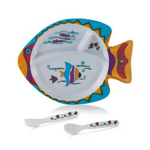 Kit Prato Infantil Bebê 3 pçs