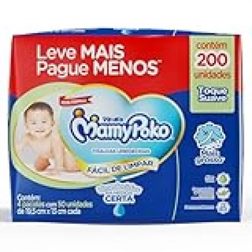 MamyPoko Lenços Umedecidos Toque Suave 200 Unidades