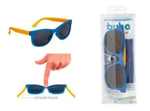 Óculos De Sol Baby Color Blue, Buba, Azul 