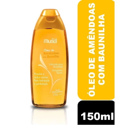 Óleo Corporal de Amêndoas com Baunilha, 150 Ml, Muriel