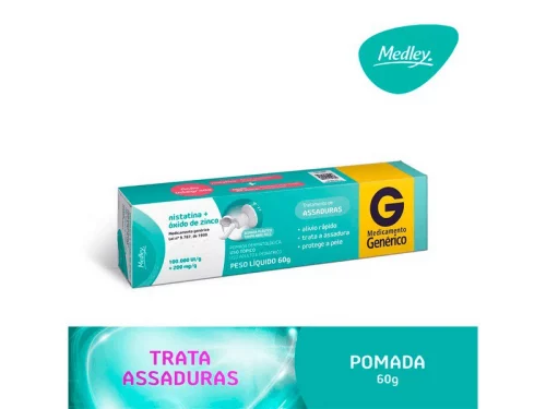 Pomada Nistatina + Óxido de Zinco Medley 60g