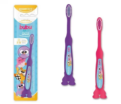 Powerdent Escova De Dentes Infantil Bubu E As Corujinhas 2 À 5 Anos (Cor sortida)
