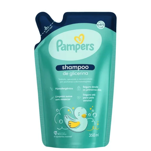 Refil Shampoo de Glicerina Pampers 350ml
