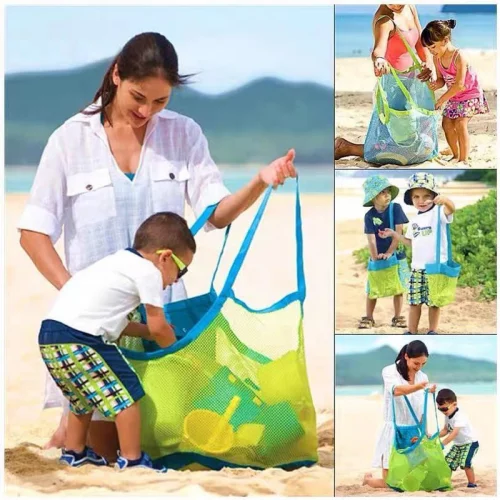 Sacola Bolsa Para Praia Rede Viagem Drenante Tv Para Criança