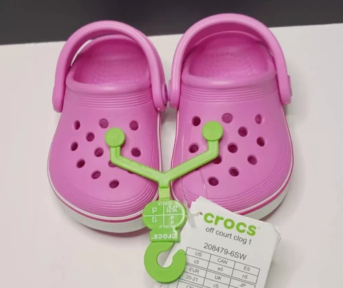 Sandália Crocband Off Court Clog Kids Taffy Pink (29 ao 34)