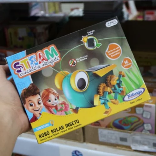 Tem placa solar embutida - NAO PRECISA PILHAS E BATERIAS