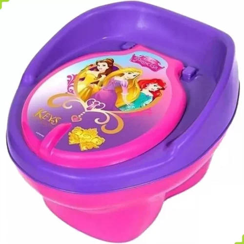 Troninho Infantil Disney Princesas Styll Baby Rosa/Roxo