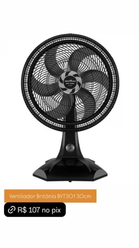 Ventilador de Mesa Britânia BVT301 30cm