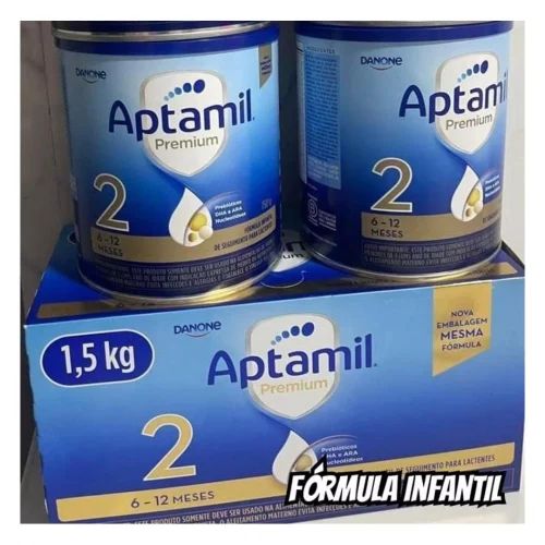 Aptabox Aptamil Premium 2 - 1,5kg (Contém 2 latas de 750g cada)