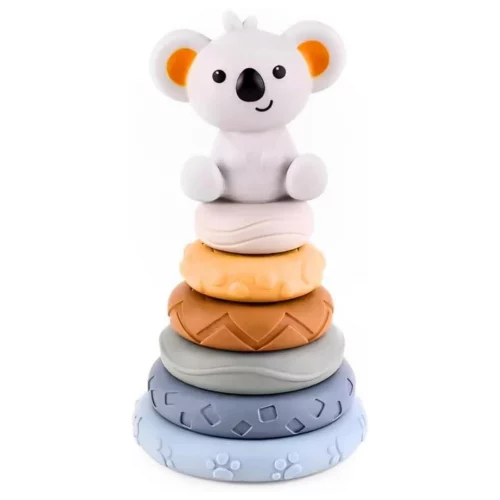 Brinquedo de Empilhar Torre de Empilhar Interativa Coala Brinquedo de Empilhar Monta Monta Kidino
