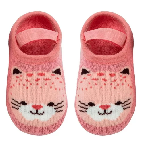 BUBA Meia Sapatilha Antiderrapante Jaguar - M, Modelo: 14533, Cor: Rosa
