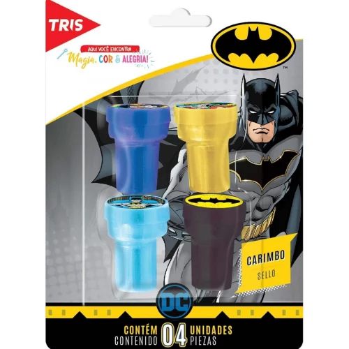 Carimbo Autotintado Batman 4 Unidades - Tris