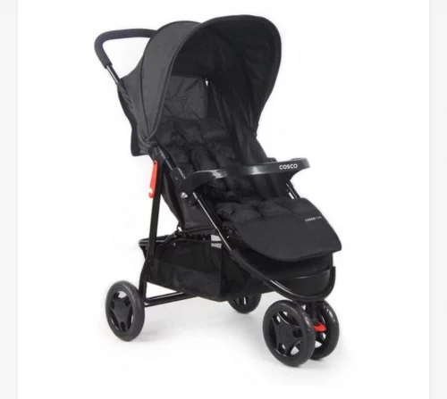 Carrinho de Bebê Toffy, Cosco, Preto