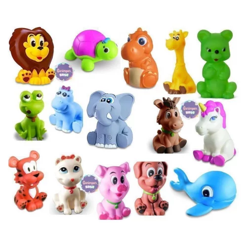 Cometa Brinquedos, Coleção Bichinhos, Vinil,  Colorido, Levemente Perfumada