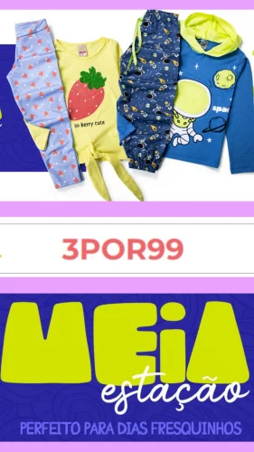 Conjunto Infantil Meia Estação ‼️